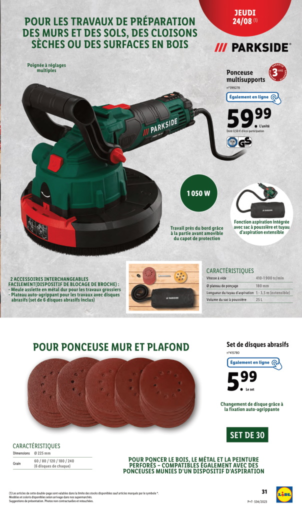 Catalogue Bricolage Lidl 2023